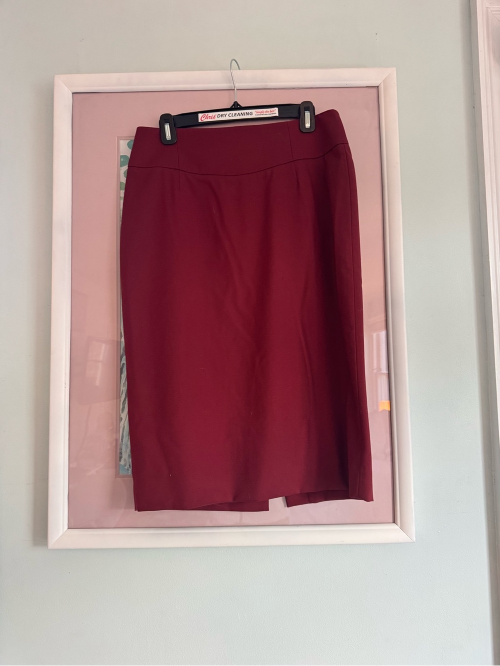 J. Crew Deep Burgundy Pencil Skirt
